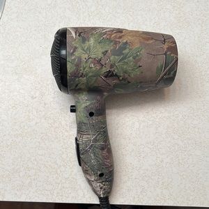 Camo hair dryer. Not one of the bigger ones smaller/traveling size!